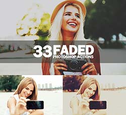 PS动作－33个褪化色调：33 Faded Photoshop Actions